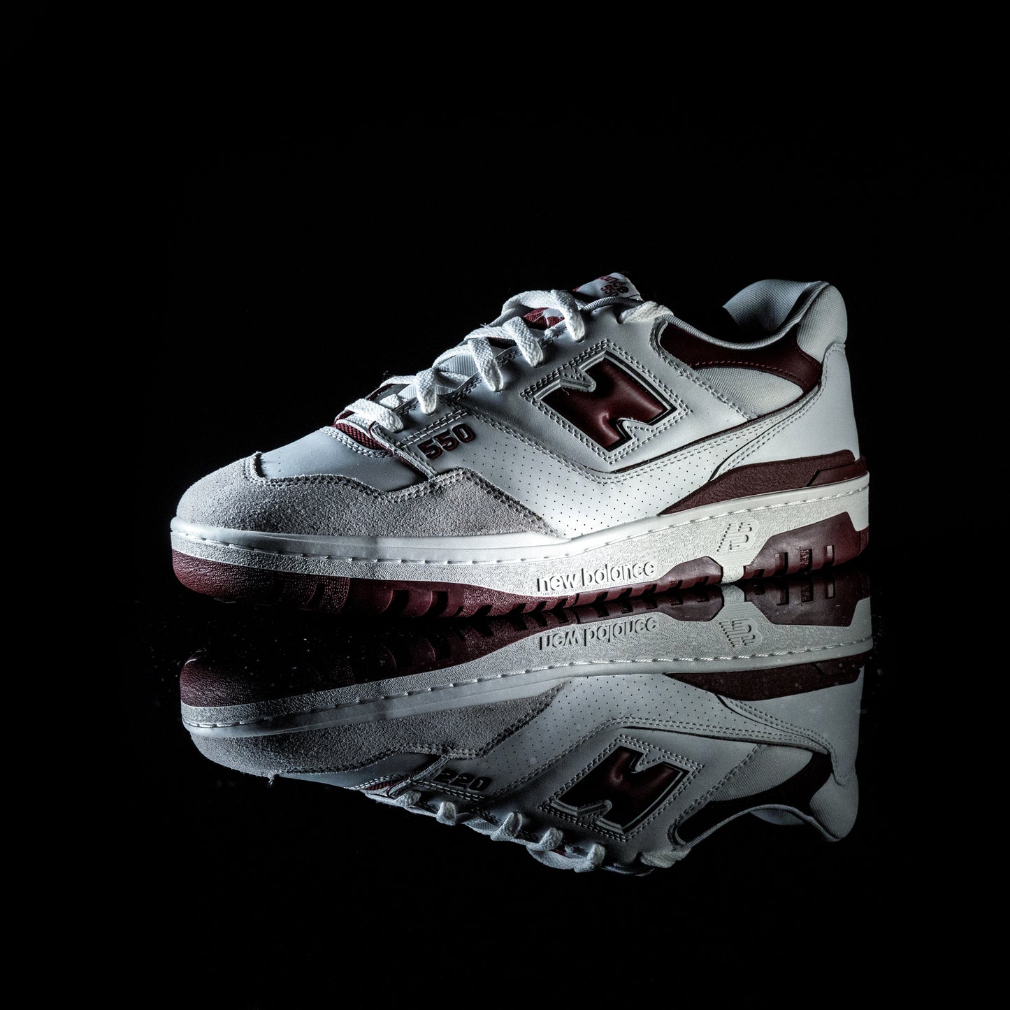 New Balance 550 Sea Salt Burgundy