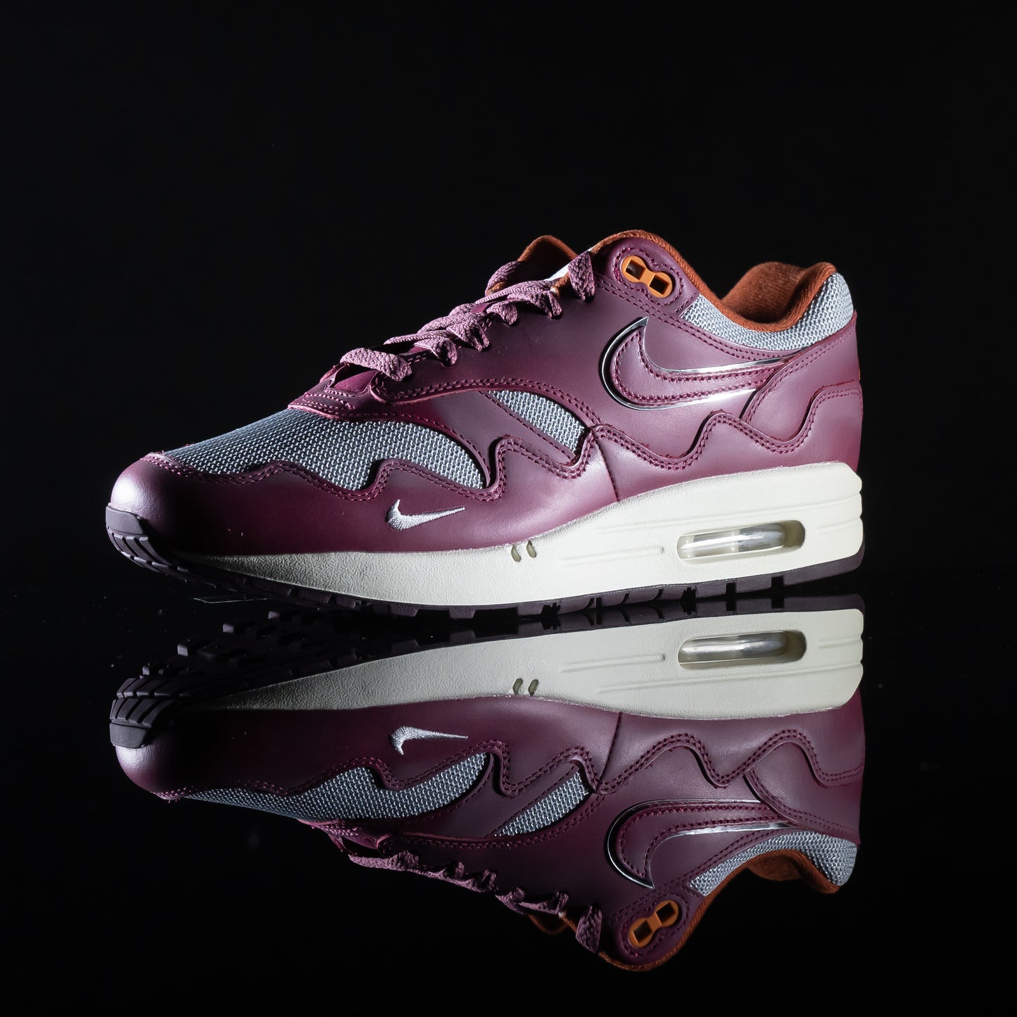 Air Max 1 Patta Waves Rush Maroon