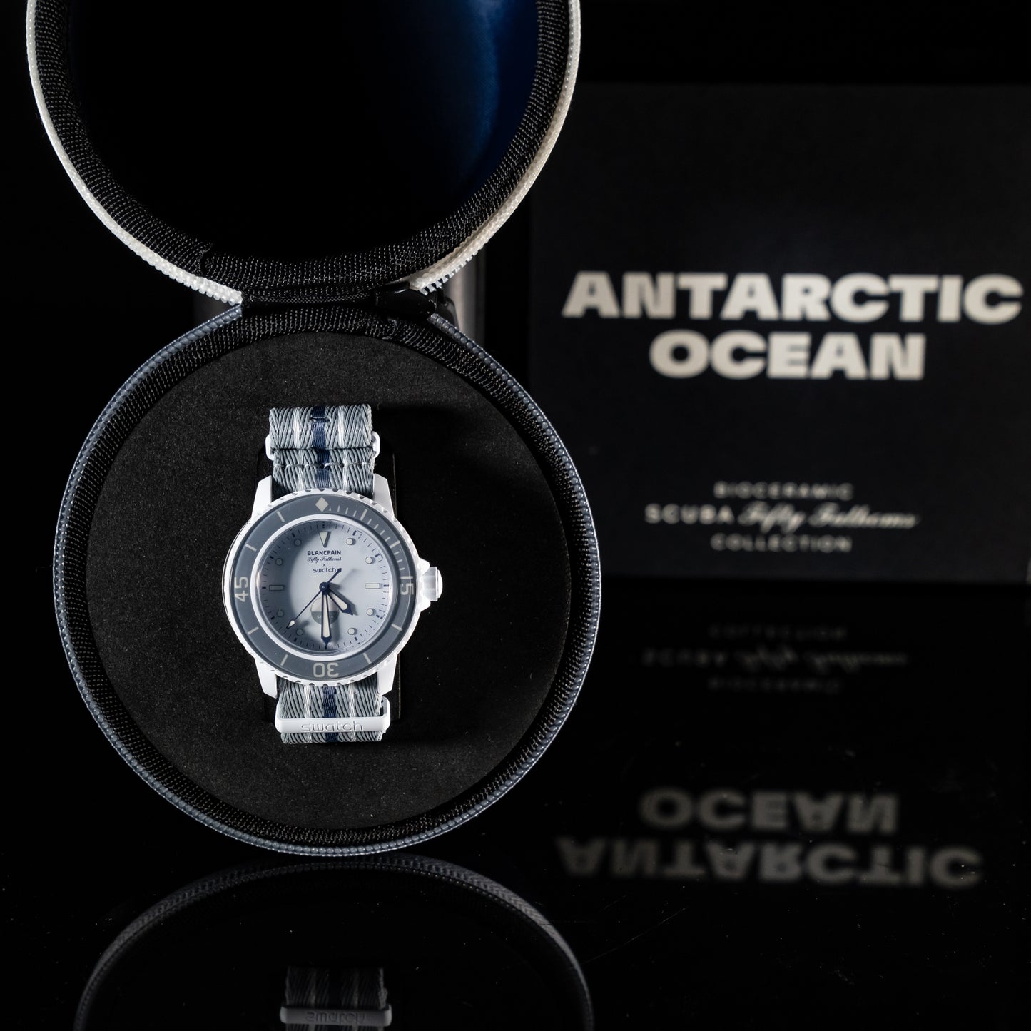 Swatch x Blancpain Antarctic Ocean Grey