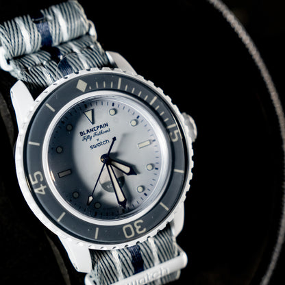 Swatch x Blancpain Antarctic Ocean Grey