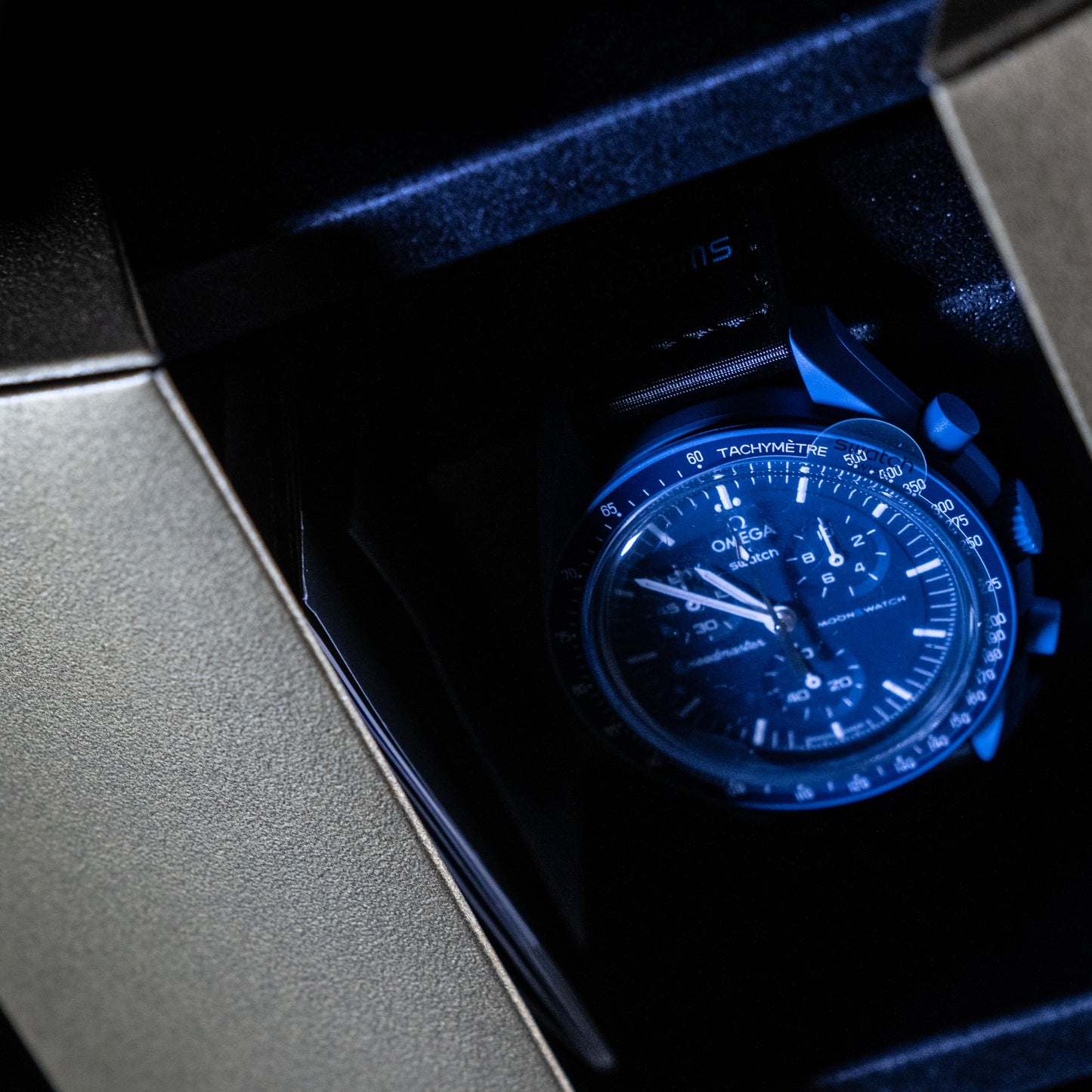 Omega x Swatch Moonshine Neptune