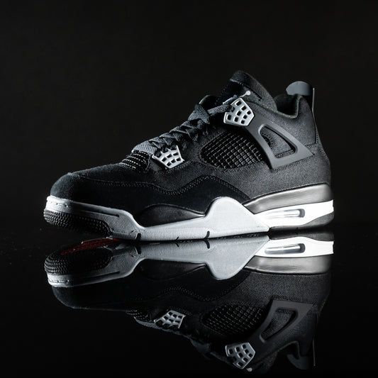 Air Jordan 4 Black Canvas